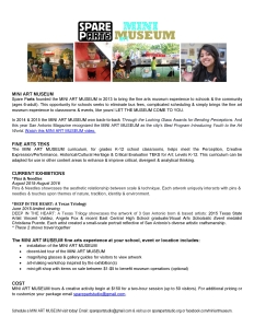 spare parts MINI ART MUSEUM_EDUCATION FLYER_August 2015