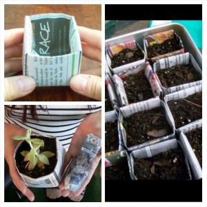 How to Make Origami Newspaper Seedling Pots