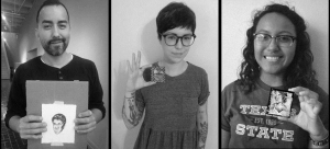 Vincent Valdez, Angela Fox & Christiana Puente (left to right)