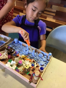 The author's favorite project, Found Objects Collage