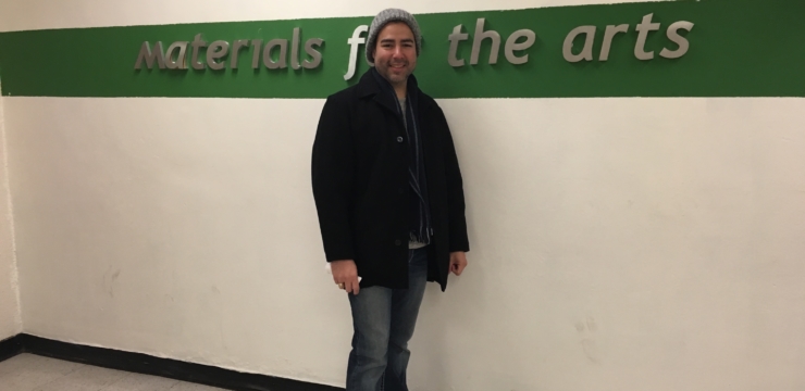 Mr. Flores Visits Materials for the Arts